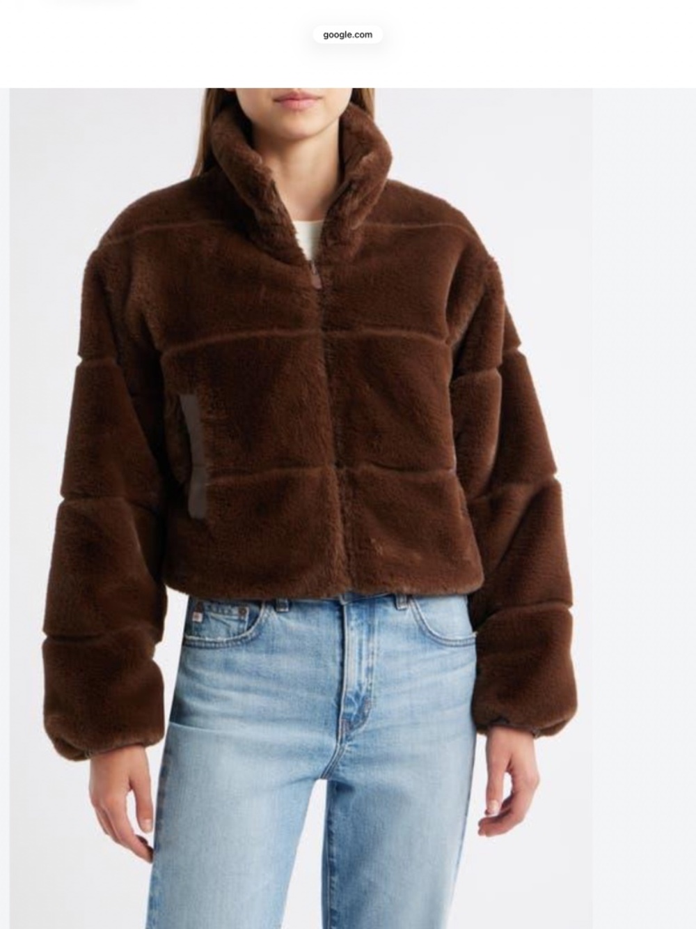 Ambiance Apparel (NWT) Chocolate Brown Faux Fur Jacket